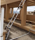 7.4m Telescopic Aluminum Ladder Double(3.7+3.7m) - Image 4