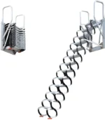 ⁦سلم منسدل معلق على الحائط قابل للطى <strong>ارتفاع 3.6 متر</strong>⁩ - الصورة ⁦2⁩