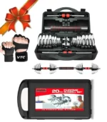 دامبل اوزان 20 كجم للياقة البدنية <strong>قفازات التمرين هدية</strong>