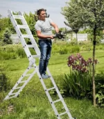 ⁦سلم متعدد الأغراض 4.7 متر سقالة <strong>حاصل على شهادة الجودة الأوروبية EN131</strong>⁩ - الصورة ⁦4⁩